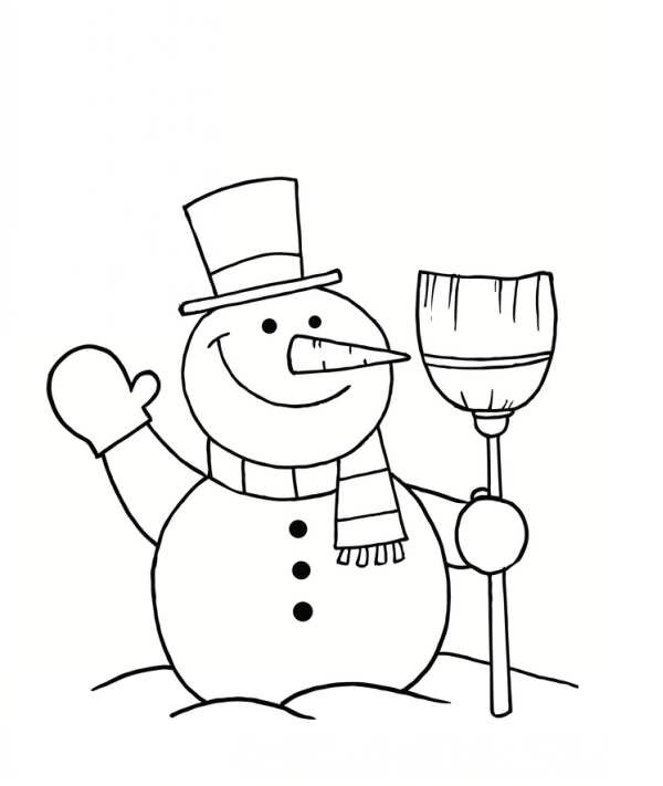 نقاشی آدم برفی شب یلدا