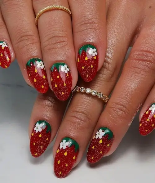 طرح ناخن‌های یلدایی