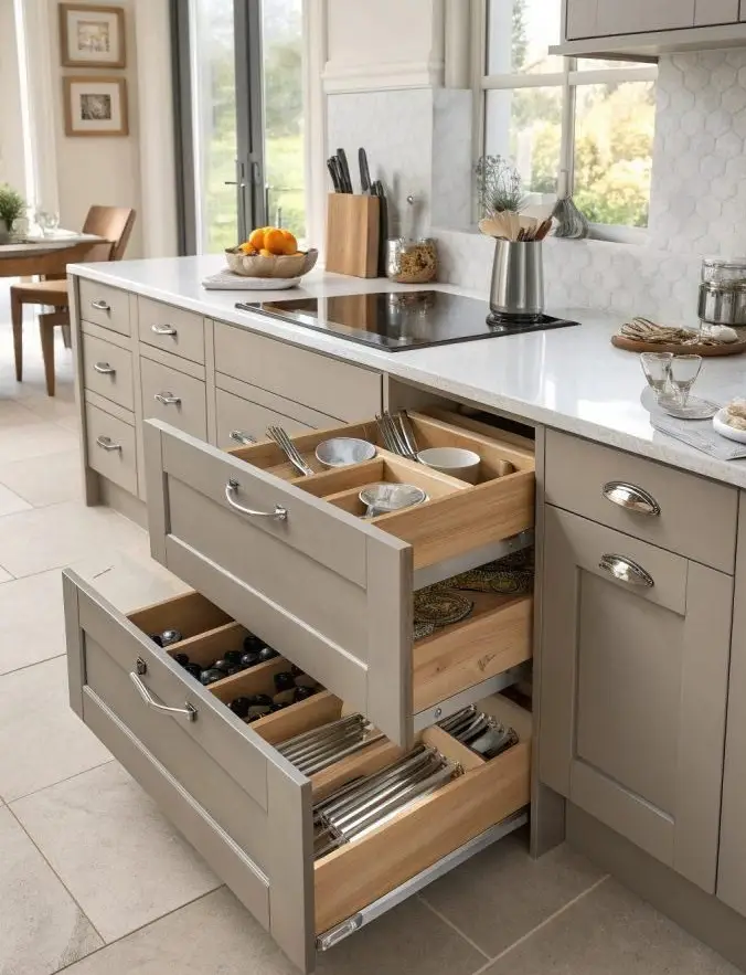 چیدمان کابینت زیر اجاق گاز