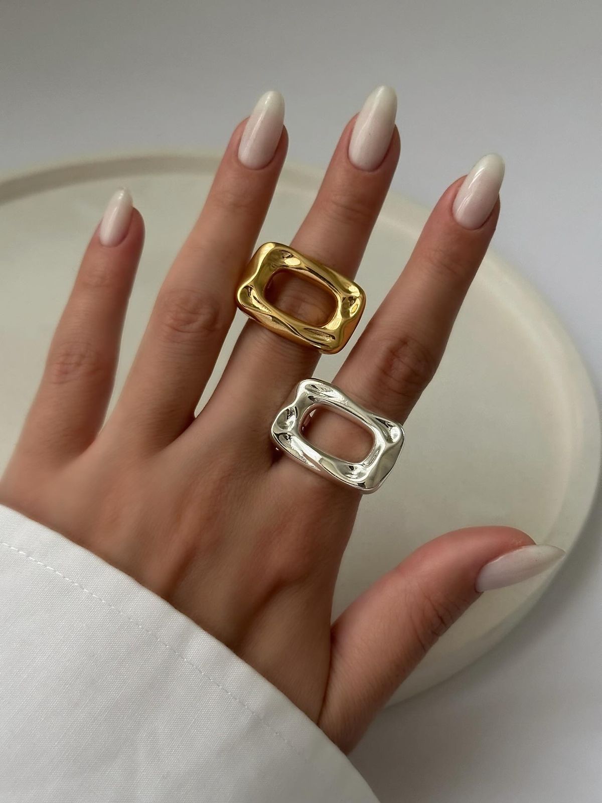 مدل انگشتر طلا بدون نگین شیک