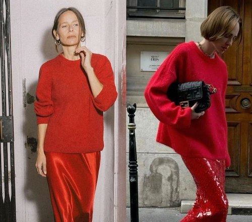 بافت قرمز و ده استایل