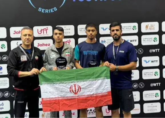 قهرمانی یزدان‌بخش در رقابت‌های تنیس روی میز عربستان