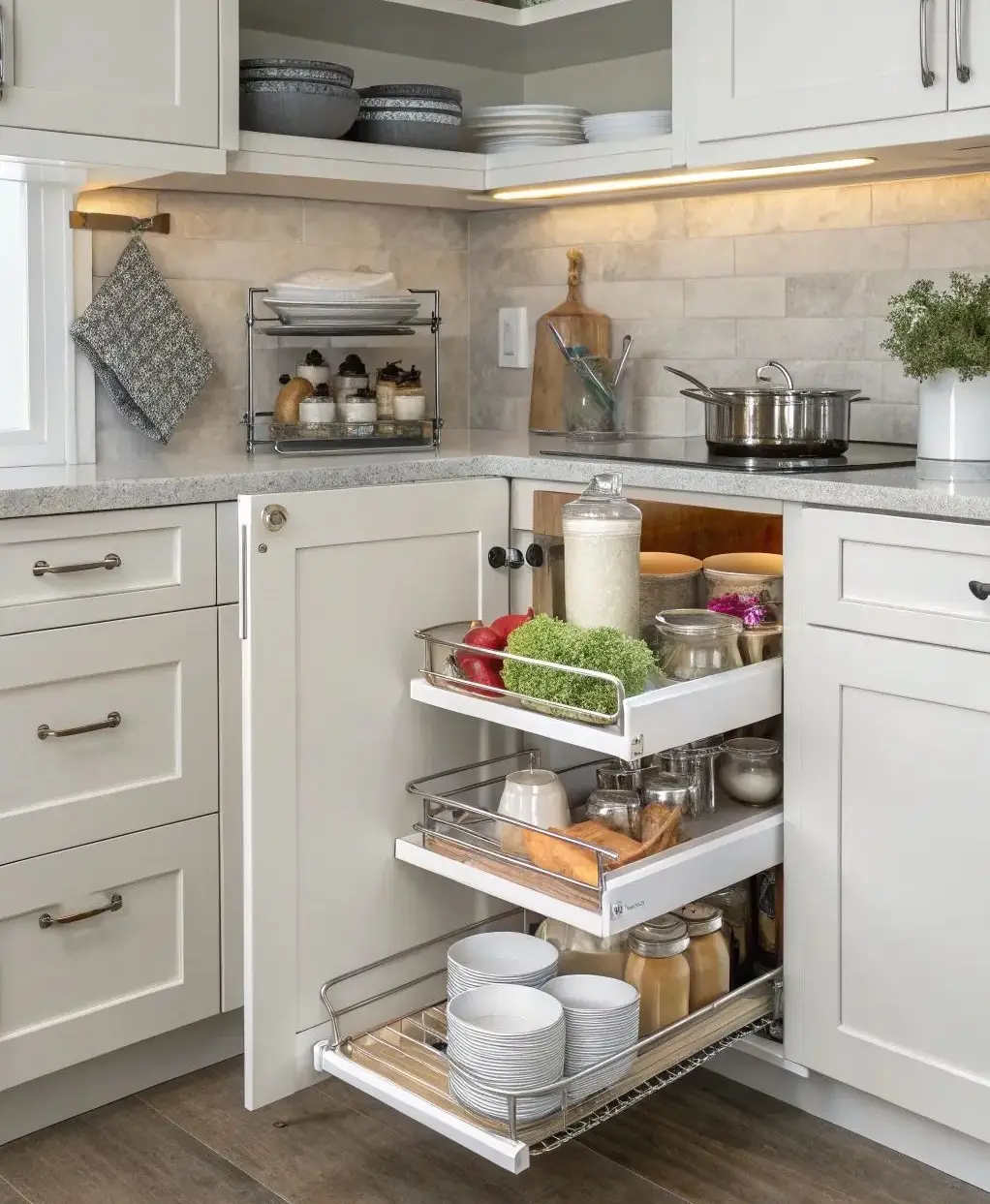 چیدمان کابینت زیر اجاق گاز