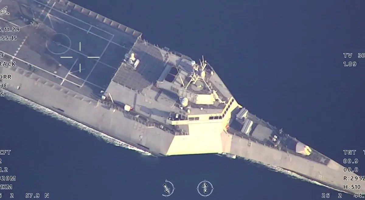 هشدار قاطع سپاه به ناو آمریکایی در خلیج‌فارس؛ پهپاد مهاجر۶ در حال رصد دقیق