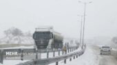 بارش برف در برخی محورهای کهگیلویه و بویراحمد
