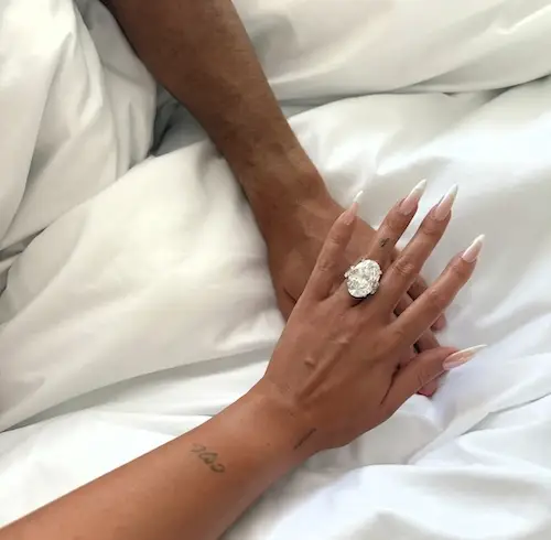 استایل جورجینا رودریگز در مراسم فوتبالی