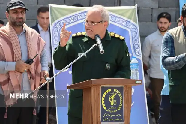 ابراهیمی: ۱۳۰۰ پروژه عمرانی بسیج طی هفته مقاومت در گیلان افتتاح می شود