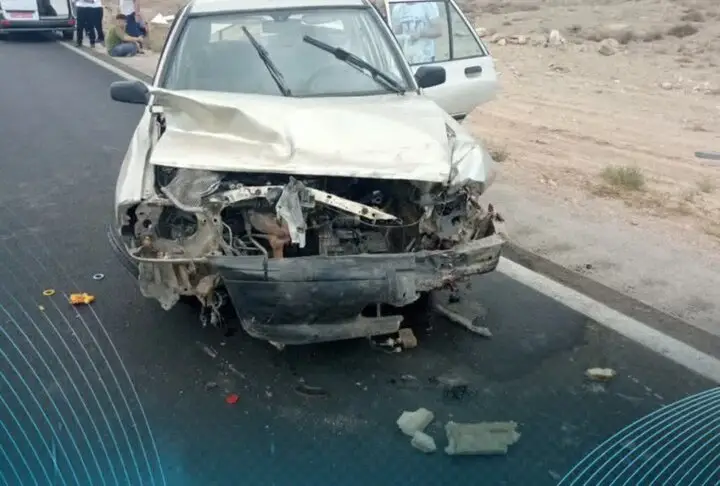 تصادف شدید تیبا و پراید در جندالله ایلام؛ ۴ نفر مصدوم شدند!