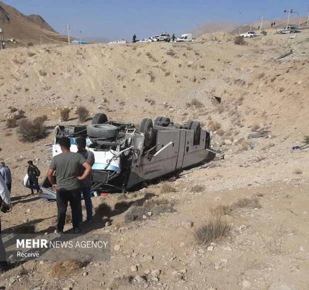 اسامی ۱۷ مصدوم حادثه مرگبار واژگونی اتوبوس تهران-یاسوج اعلام شد