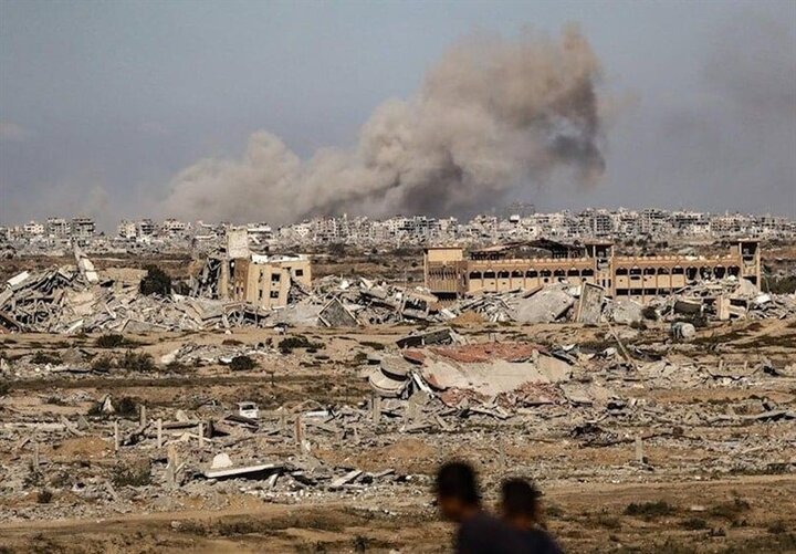 المیادین فاش کرد: محله الشجاعیه در شرق غزه کاملاً ویران شد!