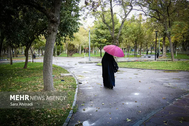 بارش بی‌وقفه باران در مشهد؛ کاهش دما و آب‌گرفتگی‌های محدود در شهر