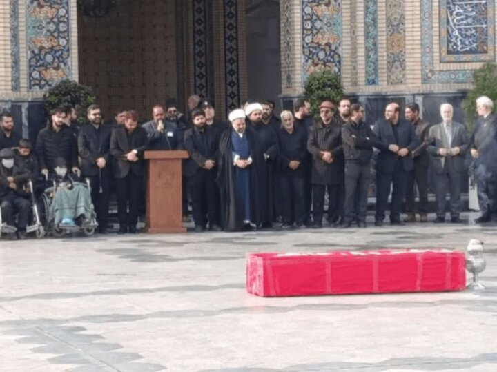 تشییع باشکوه پیکر فرزند معاون رئیس جمهور در حرم مطهر رضوی