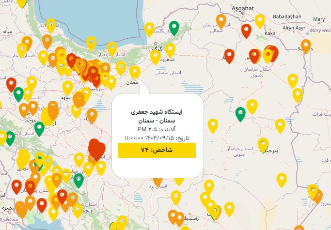 کاهش چشمگیر آلودگی هوا در سمنان؛ نفس‌ها کمی راحت‌تر شد!