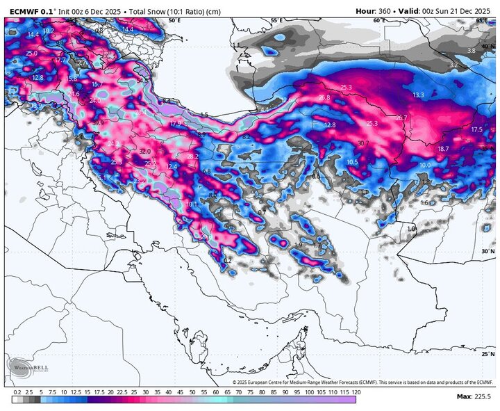 هفته‌ای پربارش در راه است؛ بارش‌های بیش از ۱۰۰ میلی‌متر برخی مناطق را فرا می‌گیرد!