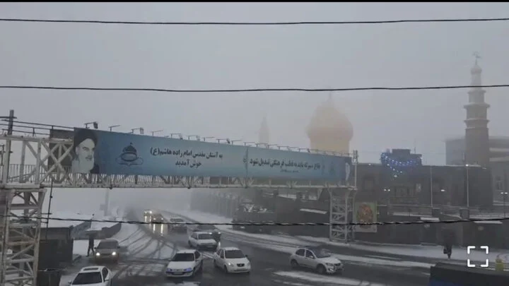 برف و کولاک در محور هراز