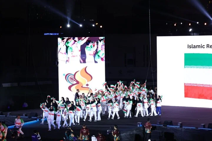 حضورگسترده کاروان ایران در افتتاحیه ای ساده