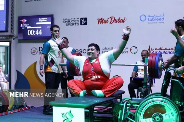 دو طلای تاریخی ایران در پاراوزنه‌برداری با رکوردشکنی عنایت‌اللهی و اسحاق‌نیا در دبی!