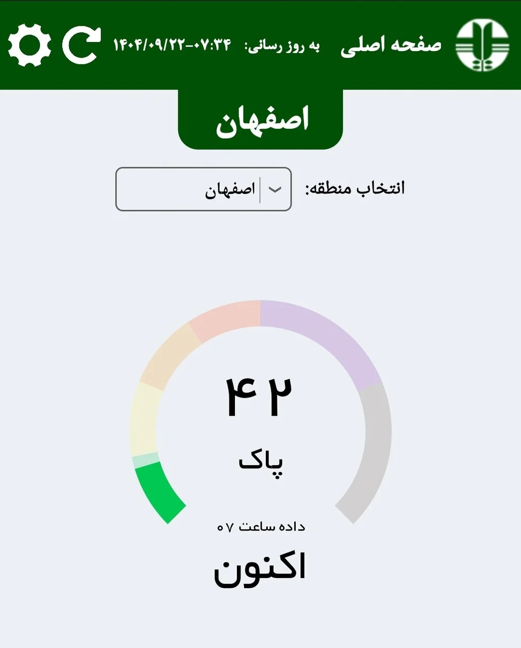 هوای اصفهان پاک شد؛ کاشان در وضعیت قرمز