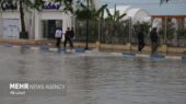 آب گرفتگی ناگهانی معابر کیش، عبور و مرور را مختل کرد!