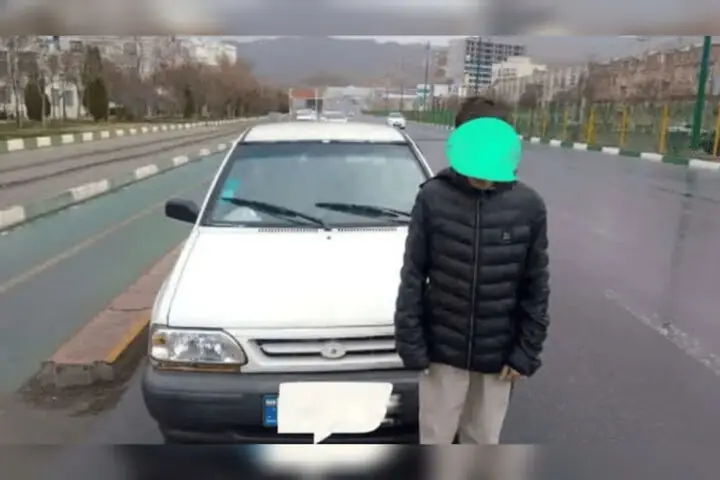 رانندگی خطرناک نوجوان ۱۷ ساله در گلبهار؛ پلیس وارد عمل شد!