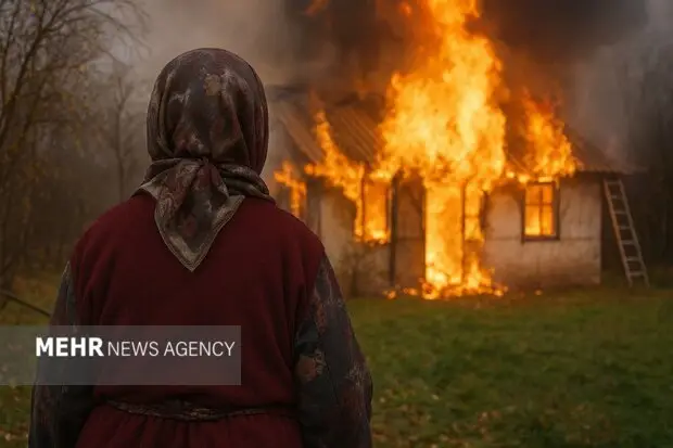 آتش سوزی وحشتناک در رشت؛ مادری که همه دارایی‌اش را در یک لحظه از دست داد!