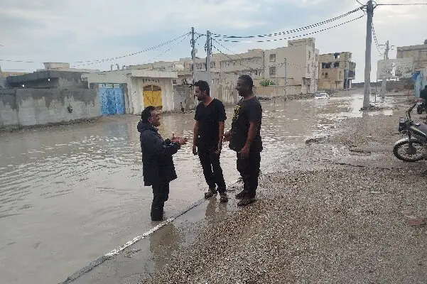 وضعیت حیرت‌انگیز شهر جاسک پس از باران سنگین بامدادی امروز