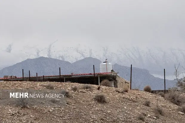 بارش برف غیرمنتظره در قله تشگر هرمزگان؛ آیا ارتفاعات پایین‌دست هم سفیدپوش می‌شوند؟