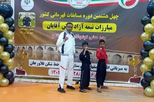 درخشش نونهالان رودانی با دو مدال برنز در قهرمانی کونگ فو کشور