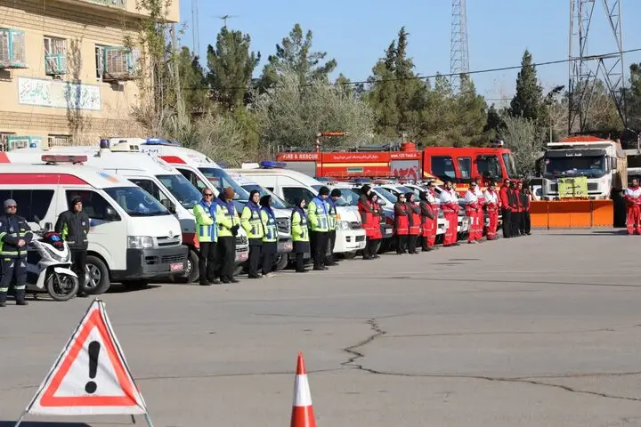 رزمایش زمستانی استان یزد؛ آماده‌باش بی‌وقفه امدادگران در سرمای طاقت‌فرسا