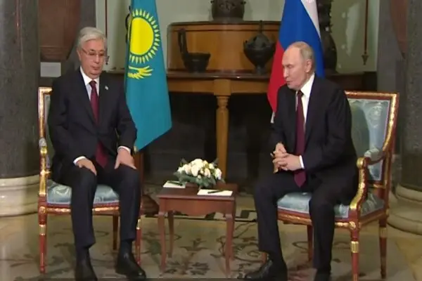 دیدار مهم پوتین و رئیس جمهور قزاقستان در سنت‌پترزبورگ؛ چه توافقی رقم خورد؟ + فیلم