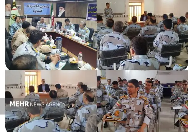 کارگاه ویژه طرح‌ریزی عملیات دریایی در گناوه؛ فرماندهان دریابانی در میدان آموزش عملیاتی حاضر شدند