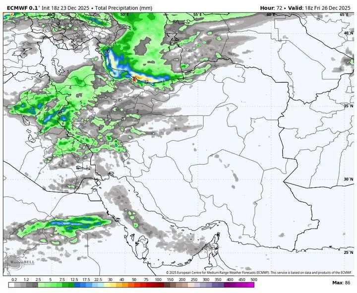 سامانه بارشی جدید از شنبه می‌آید؛ ۹ استان در انتظار بارش‌های سنگین باشند!