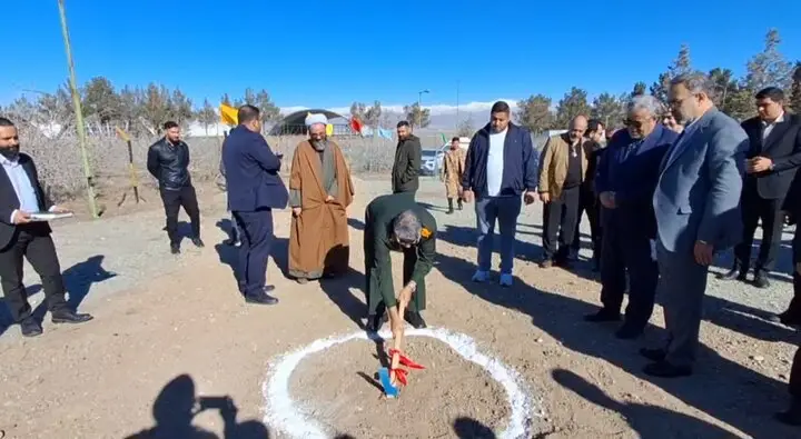 آیین کلنگ‌زنی ساختمان جدید فرماندهی یگان حفاظت هواپیمایی استان البرز