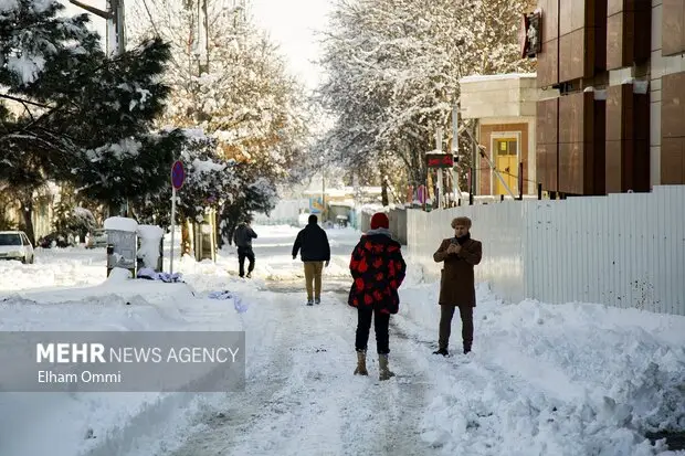 بارش برف شدید در شیروان
