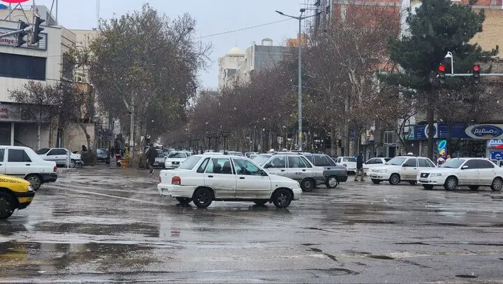 بارش برف در بجنورد آغاز شد