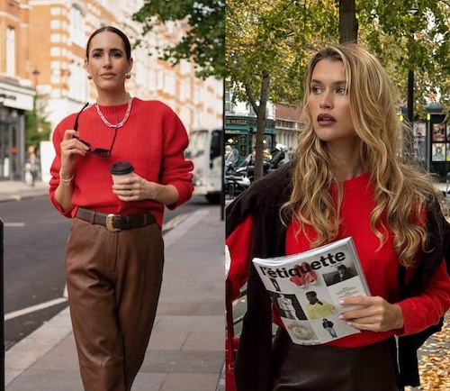 بافت قرمز و ده استایل