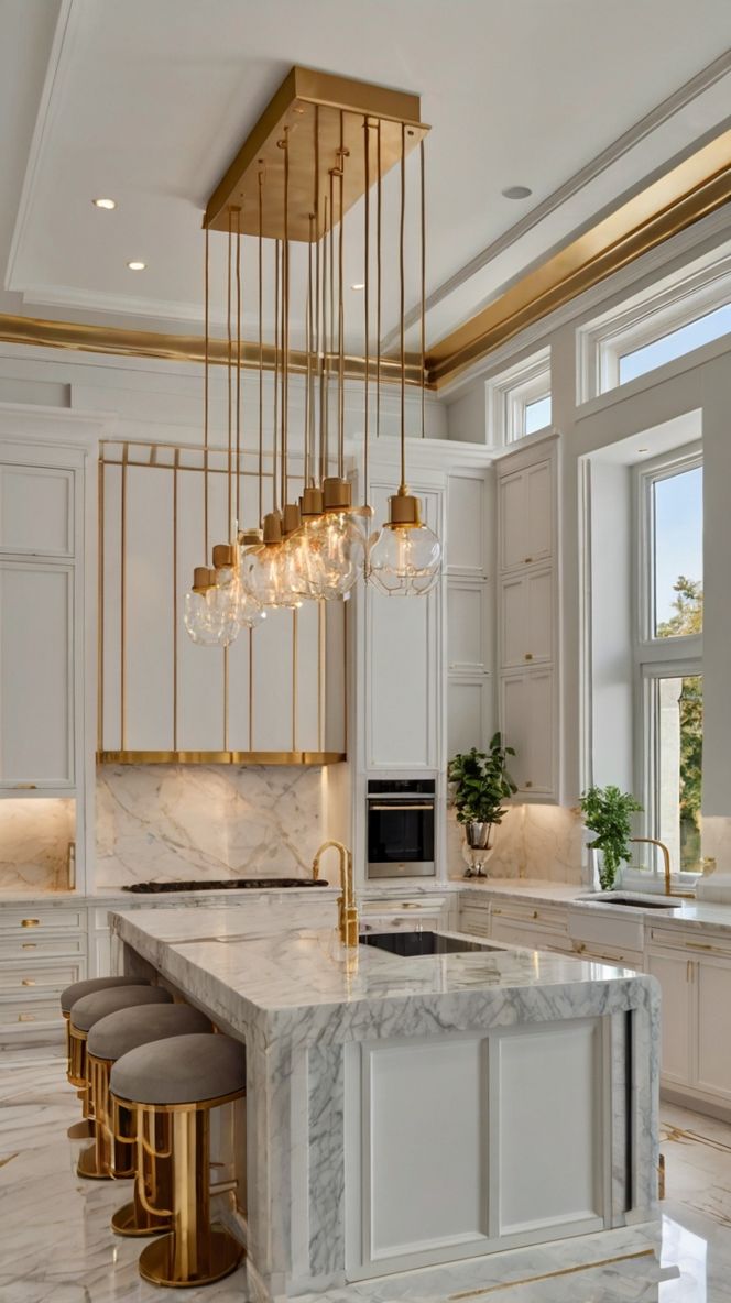 لوستر و چراغ آویز آشپزخانه