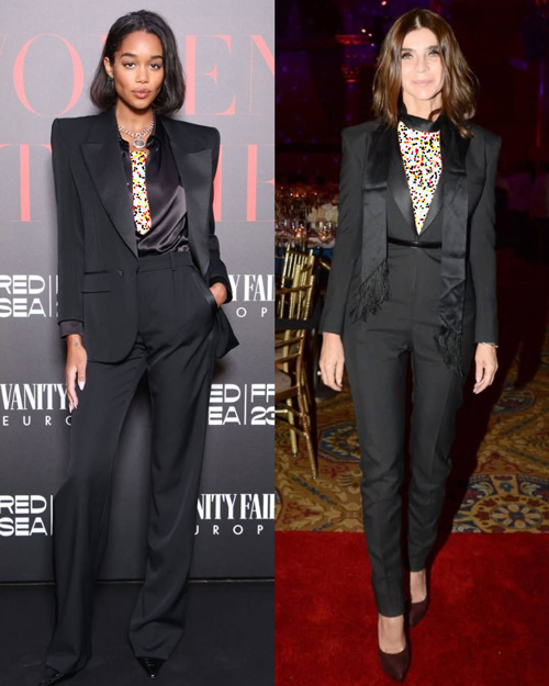 استایل با کت و شلوار مشکی