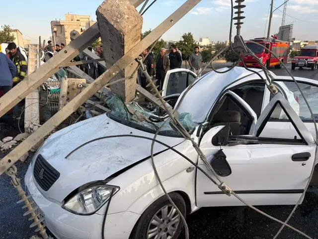 تصادف وحشتناک در آزادراه رشت_قزوین؛ راننده جان باخت!