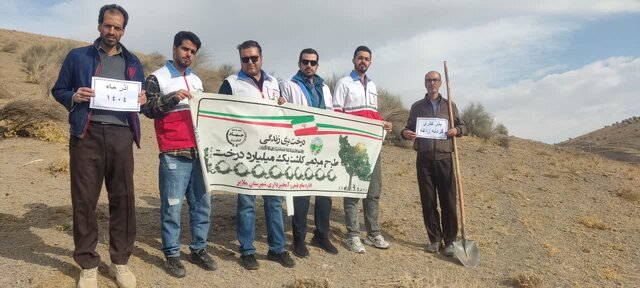 کشت بادامک و ارژن در ۲۰ هکتار از گردنه زاغه ملایر