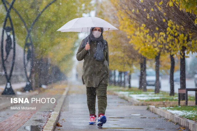بارندگی آخر هفته در هر ۸ شهرستان سمنان/ بارش اولین برف پاییزی در هفته آینده
