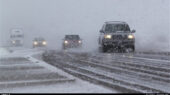 بارش برف در گردنه چری آغاز شد