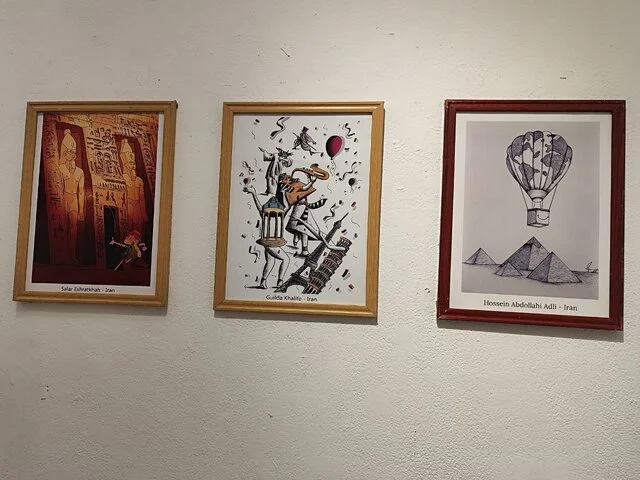 درخشش هنر ایرانی در افتتاحیه نمایشگاه آثار کاریکاتوری قاهره 