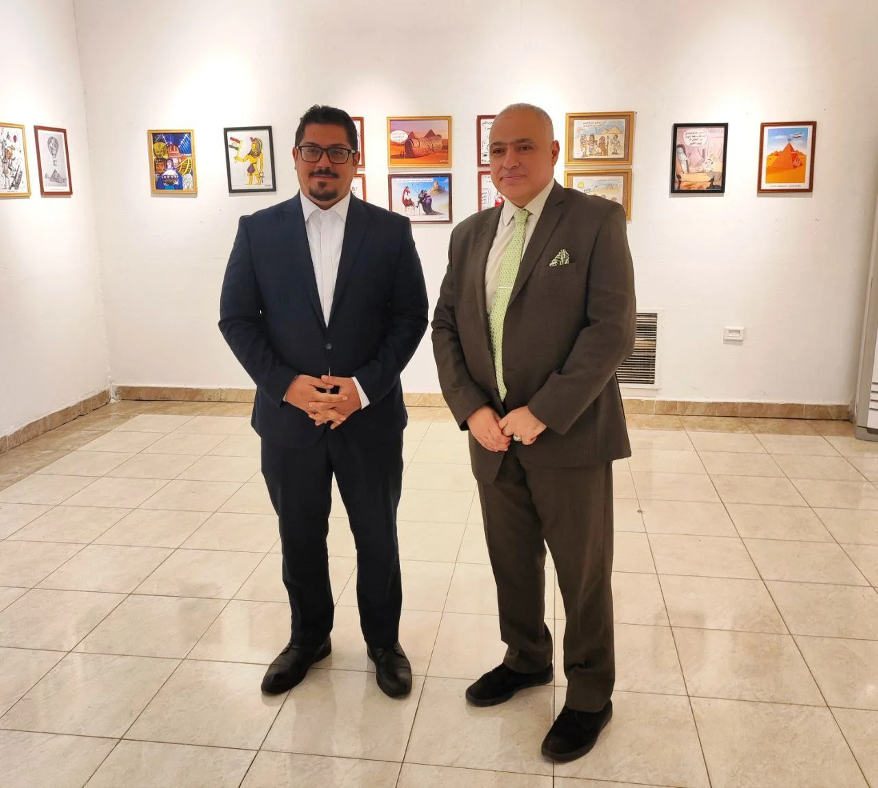 درخشش هنر ایرانی در افتتاحیه نمایشگاه آثار کاریکاتوری قاهره 