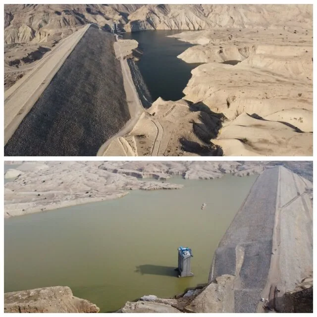 بارش‌های سنگین ایلام، ذخایر سد میمه را ۲۰ میلیون مترمکعب جهش داد!