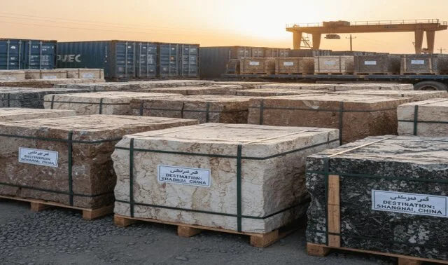 پایانه صادرات سنگ استان مرکزی در آستانه افتتاح؛ بندرخشک چگونه تجارت را دگرگون می‌کند؟