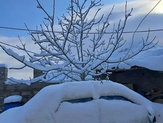 چشم‌اندازهای شگفت‌انگیز برف در شمال کرمان؛ سیلاب در جنوب به اوج رسید!