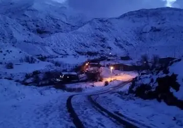 تصاویر زیبای برف در شمال استان کرمان