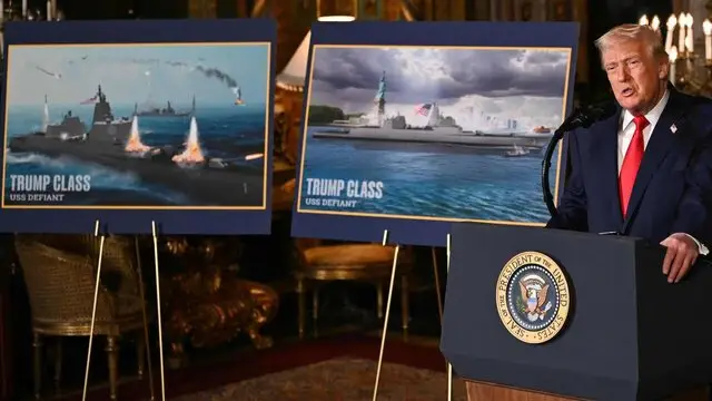 رئیس‌جمهور آمریکا ناوهای جنگی ناموجود «کلاس ترامپ» را معرفی کرد