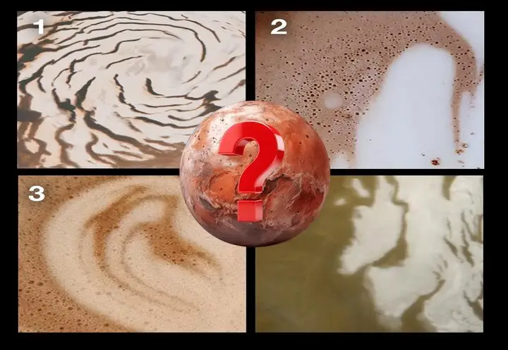 چالش جذاب ناسا: می‌توانید یخ‌های مریخ را از لیوان شکلات داغ تشخیص دهید؟